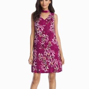 NWT White House Black Market Sleeveless Floral Choker Shift
Dress